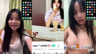 คลิปหลุดคอลเสียว สาวสวย VJ คนดัง BigoLive รับงานคอลเสียว เปิดกล้องวีดีโอคอลเสียวคุยกับหนุ่มหื่น แก้ผ้าโชว์นมใหญ่ๆพร้อมขย้ำนมโชว์เงี่ยนๆ